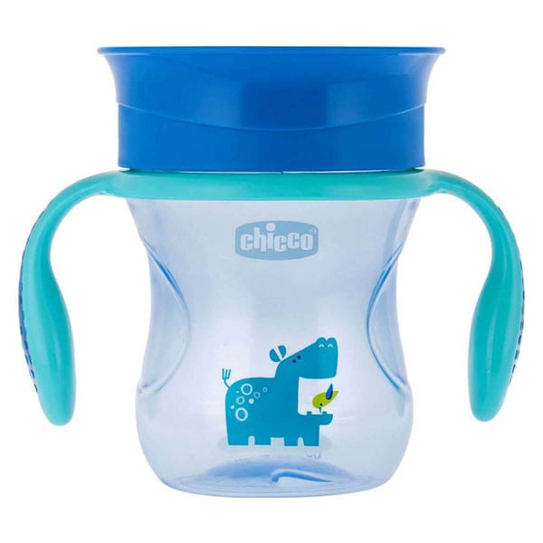 Chicco Perfect Cup 12m+ Cup Converts to Regular Cup 200ml - blu