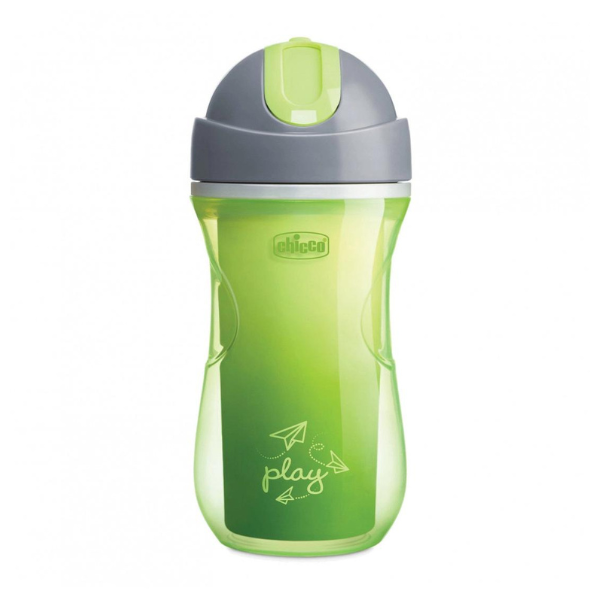 Chicco Sport Cup with Silicone Straw 14m+ 266ml - Lakër