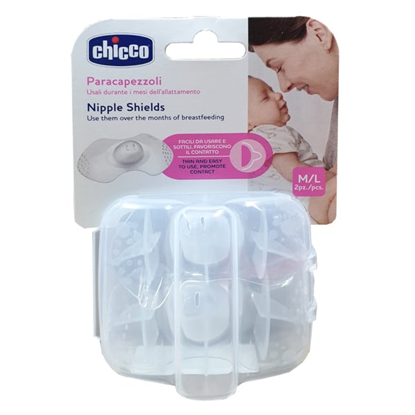 Chicco Silicone Breast Pads M/L 2 copë