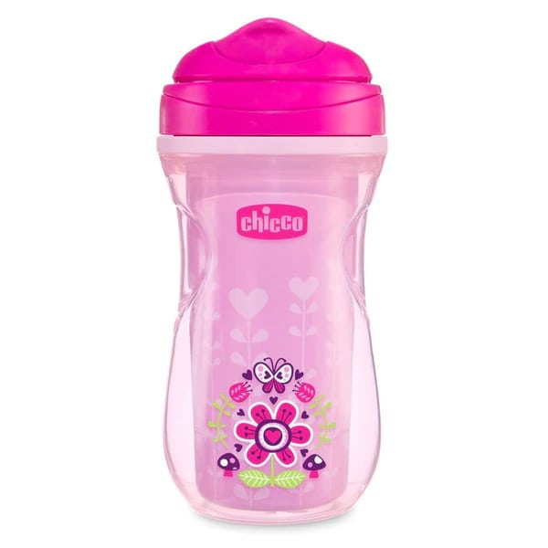 Chicco Active Cup Insulated Bottle 14m+ 266ml - Zemra Rozë