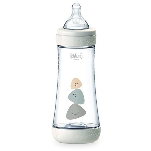 Chicco Perfect 5 Anti-Colic Plastic Bottle Fast Flow 4m+ 300ml - 008 E bardhë