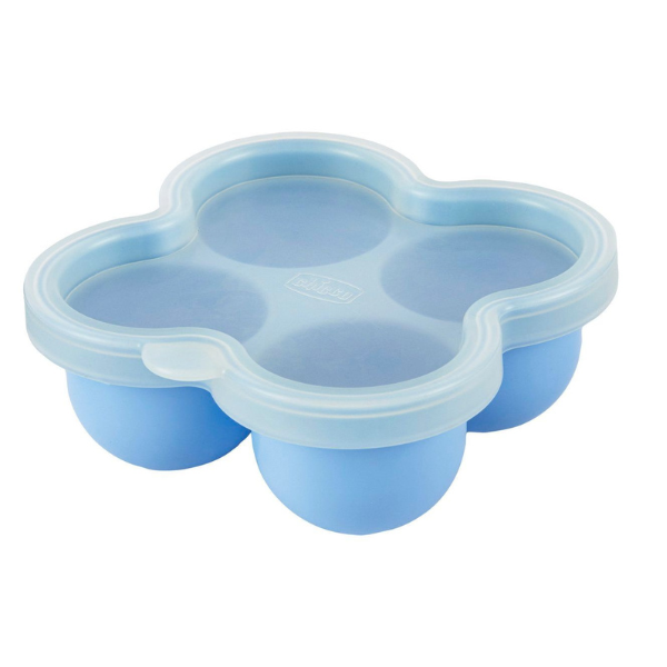 Chicco Silicone Container with 4 Dividers 1 copë