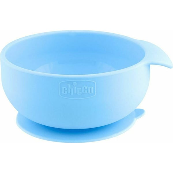 Chicco Easy Bowl Silicone Sunction Bowl Light Blue 6m+ 1 copë