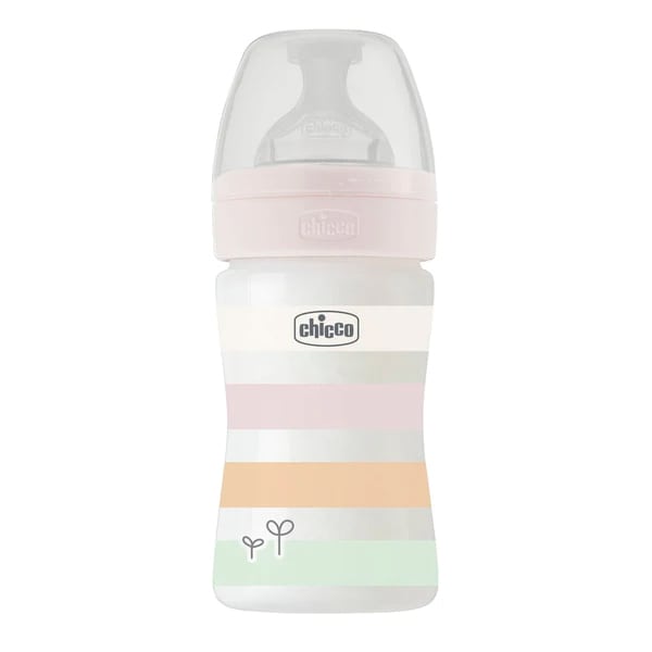 Chicco Well Being Baby Bottle Anti-Colic System Plastic 0m+ 150ml - Rozë