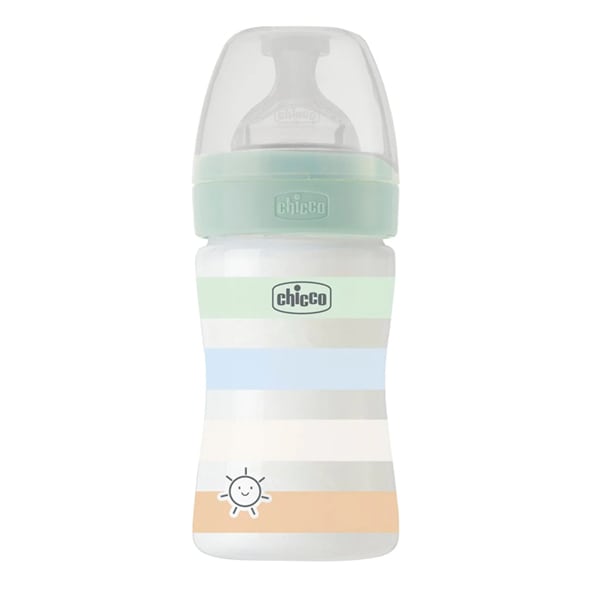 Chicco Well Being Baby Bottle Anti-Colic System Plastic 0m+ 150ml - Blu e Çelët