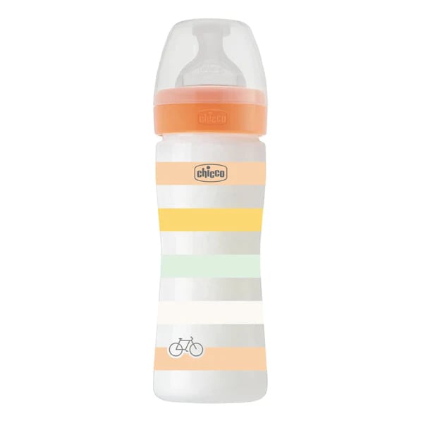 Chicco Well Being Baby Bottle Anti-Colic System Plastic 2m+ 250ml - Portokalli