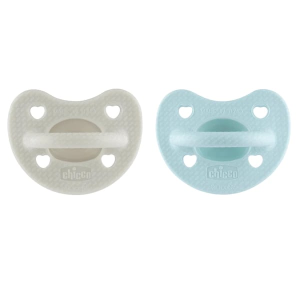 Chicco PhysioForma Luxe Silicone Soother 6-16m 2 copë - Blu-Gri