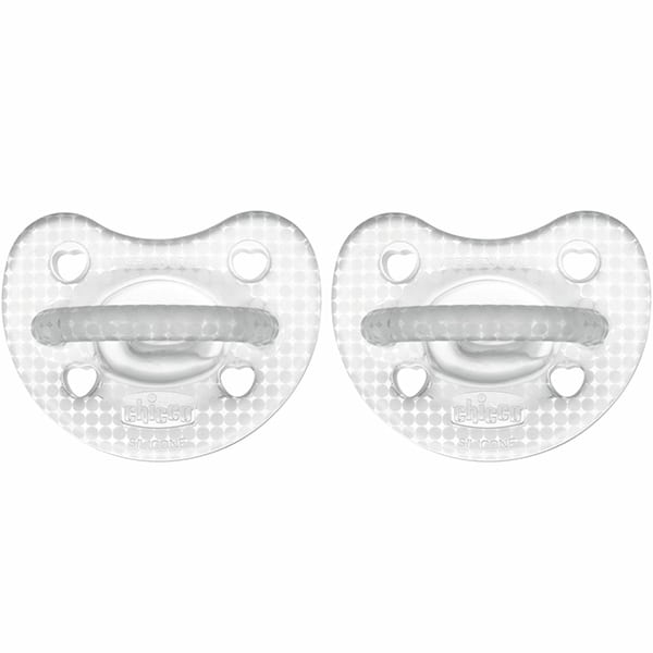 Chicco Physioforma Soft Crystal Silicone Pacifier 2-6m 2 copë - Transparente