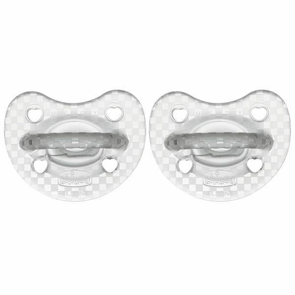 Chicco Physioforma Soft Crystal Silicone Pacifier 16-36m 2 copë - Transparente
