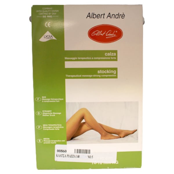 Albert Andre Graduated Compression Piazza Sock (14-18mmHg) 1 palë - Mjaltë