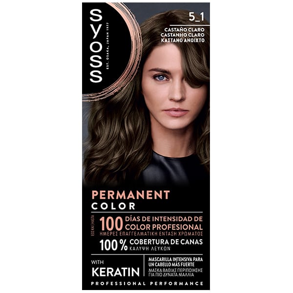 Syoss PermaNeNt Color with KeratiN No 5_1 Light BrowN 1 copë