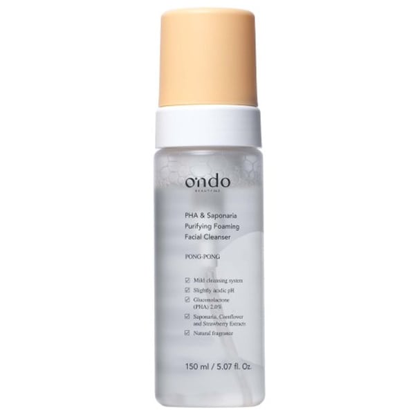 Ondo PHA & Saponaria Purifying Foaming Facial Cleanser 150 ml