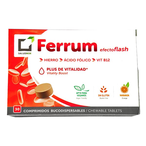 Saludbox Ferrum 30 tableta përtypëse