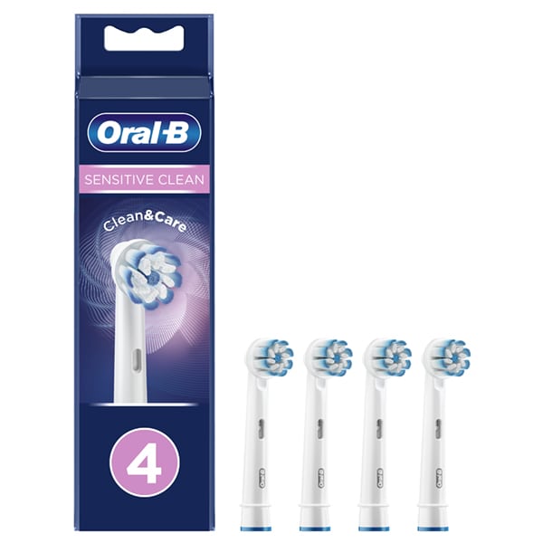 Oral-B Pro Sensitive Clean Replacement Electric Toothbrush Heads 4 copë