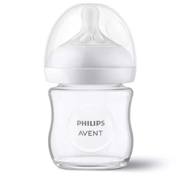 Philips Avent Natural Response Glass Baby Bottle 0m+ (SCY930/01) 120 ml