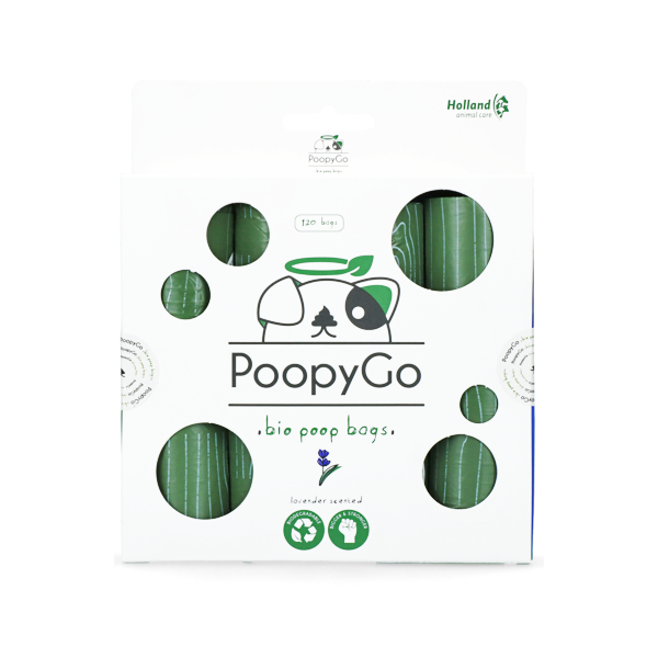 Holland PoopyGo Bio Poop Bags Lavender 120 copë