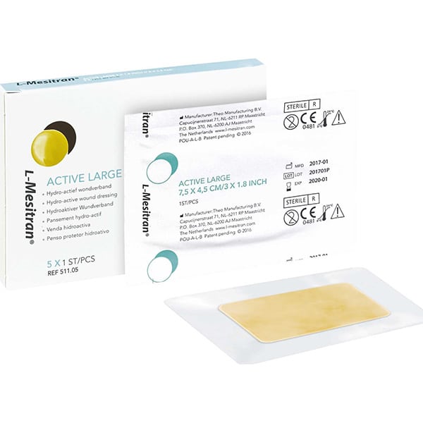 Bioskin L-Mesitran Active Large Patch 7.5x4.5cm 5 copë