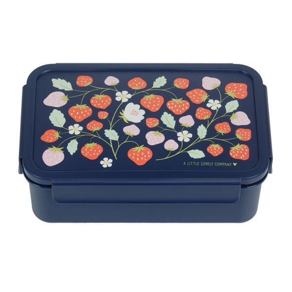 A Little Lovely Company Bento Lunch Box 1 copë - Luleshtrydhe