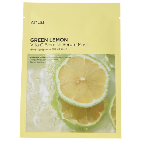 Anua Green Lemon Vita C Blemish Serum Mask 1 copë
