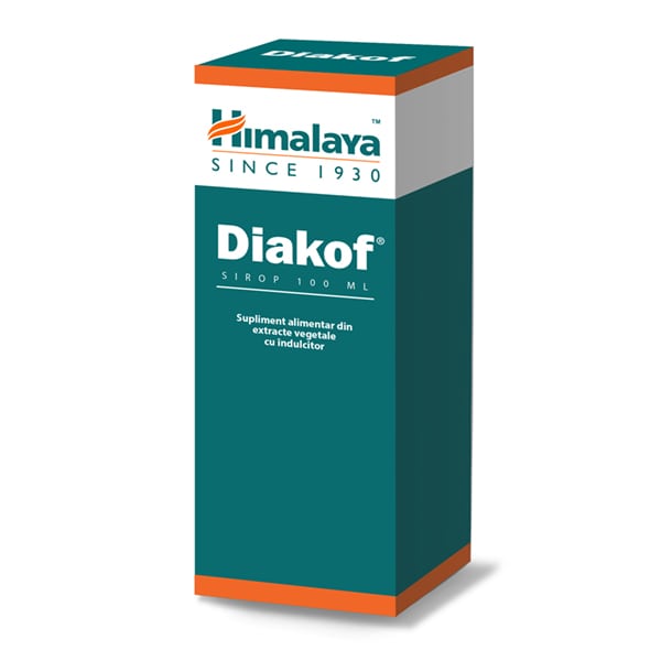 Himalaya Diakof Syrup for Cough, Bronchitis and Bronchial Asthma 100 ml