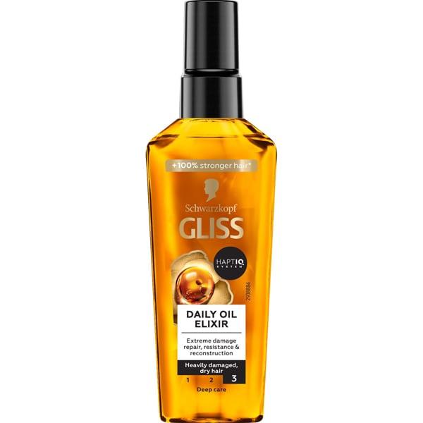 Schwarzkopf Gliss Daily Oil Elixir for Heavily Damaged, Dry Hair 75 ml