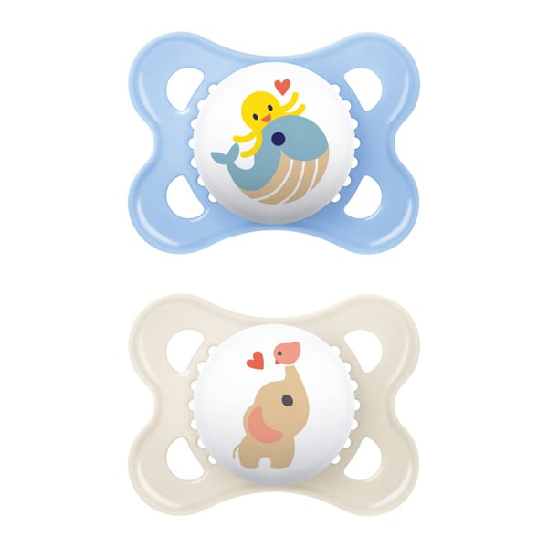 Mam Original Orthodontic Silicone Soother 2-6m (100S) 2 copë