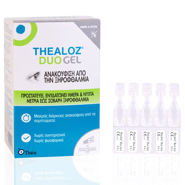 Laboratoires Thea Thealoz Duo Gel Eye Drops for Protection & Hydration 30x0.4ml