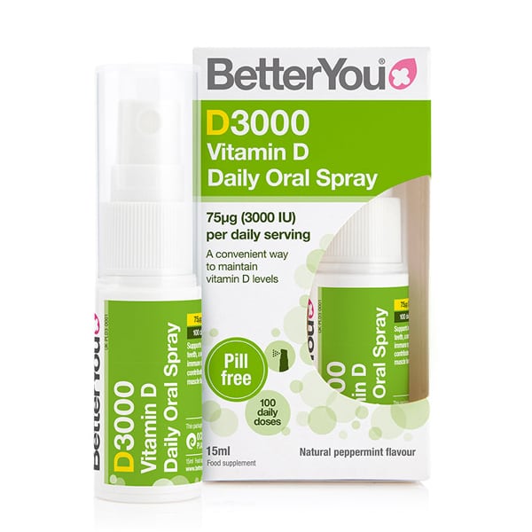 BetterYou D3000 Vitamin D Daily Oral Spray 15 ml (100 doza)