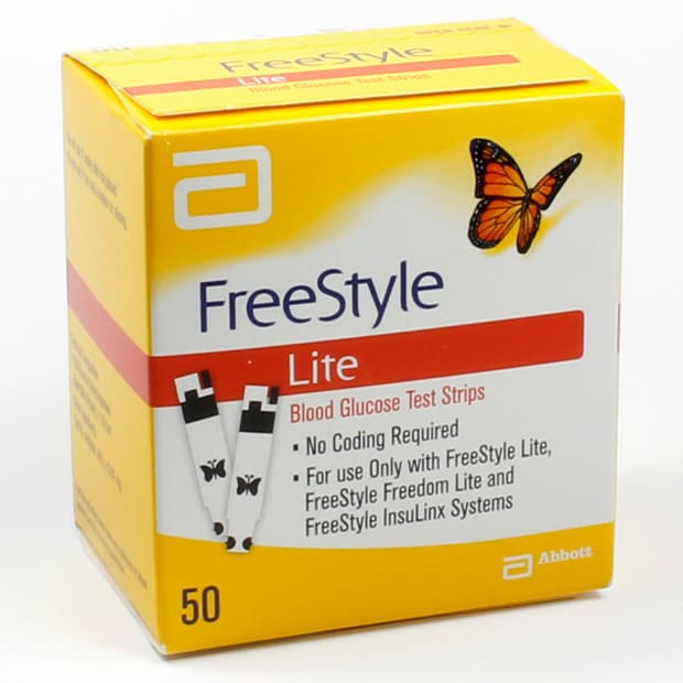 Abbott FreeStyle Lite Blood Glucose Test Strips 50 shirita