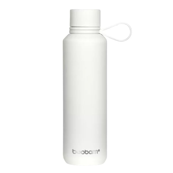Boobam Bottle Sleek 600ml - E bardhë
