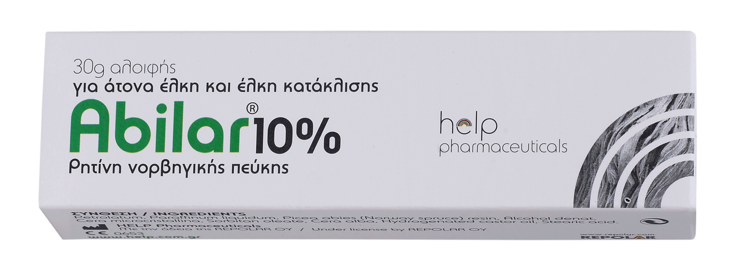 Help Pharmaceuticals Abilar 10% Resin Healing Salve 30gr