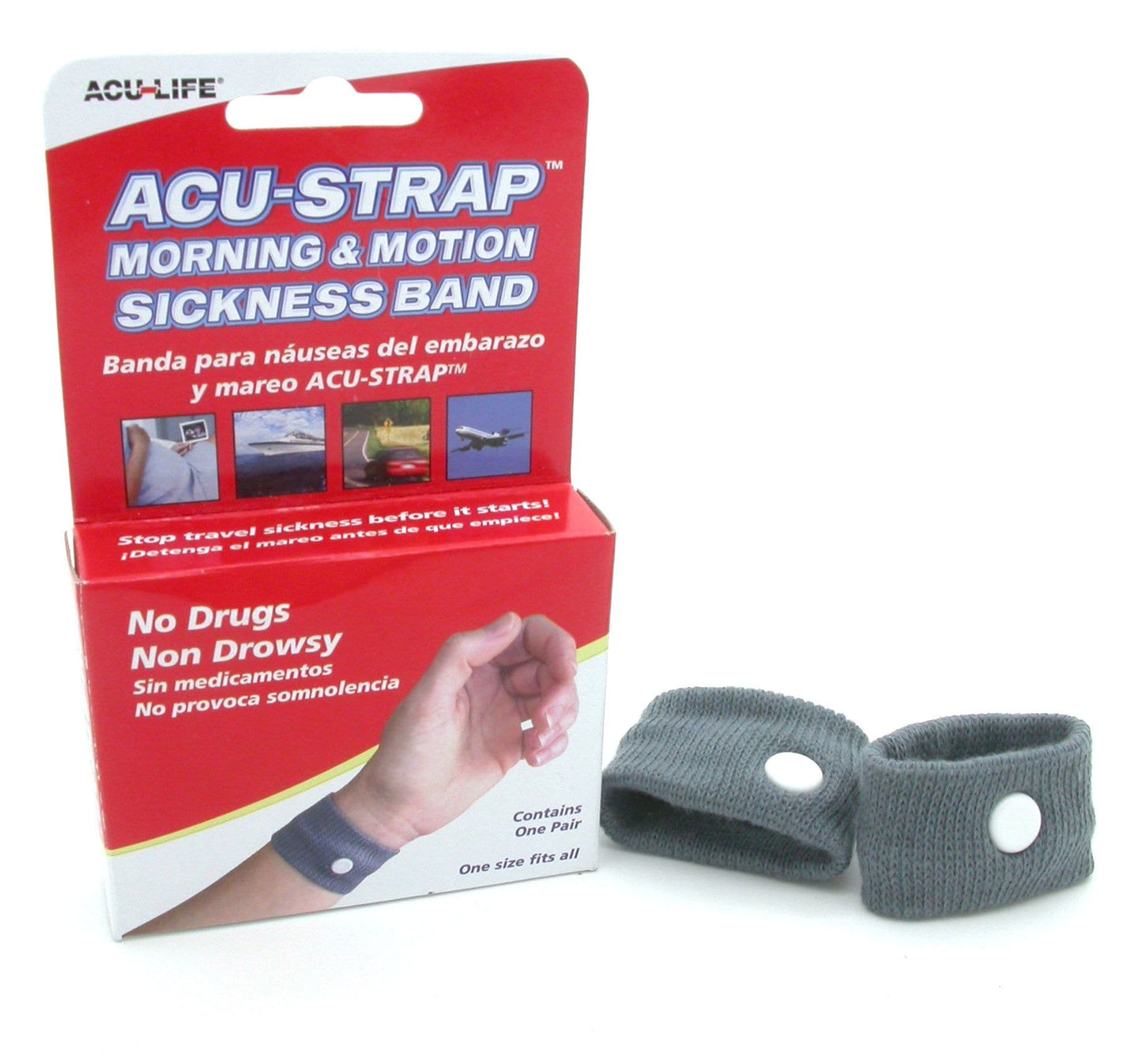 Acu-Life Acu-Strap Nausea Relief Bracelets 2 copë