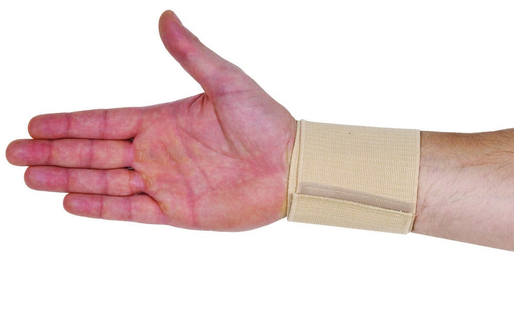 ADCO Wrist Wrap Reinforced Double Wrap (03203) made of woven elastic fabric with additional bands for greater pressure, Velcro closure, For stabilization, prevention & mild diseases - injuries of the wrist 1 copë