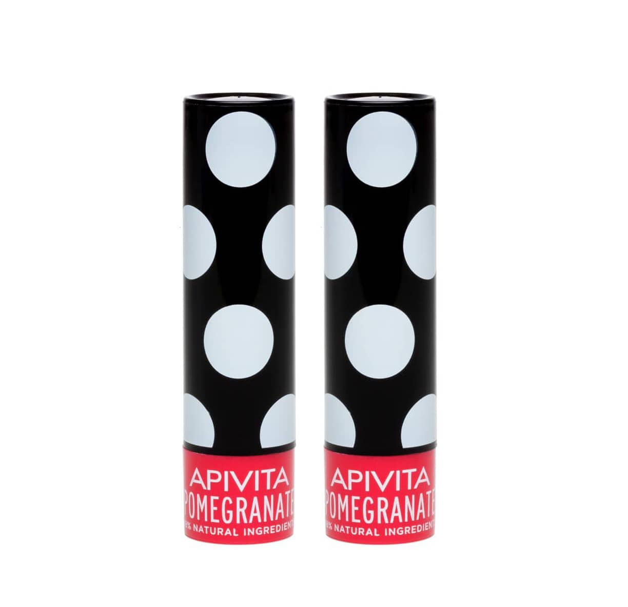 2x Apivita Lip Care Pomegranate 2x4.4gr