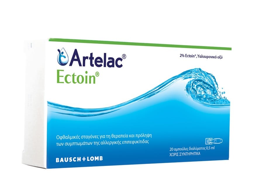 Bausch & Lomb Artelac Ectoin Eye Drops for Allergic Conjunctivitis 20 x 0.5ml