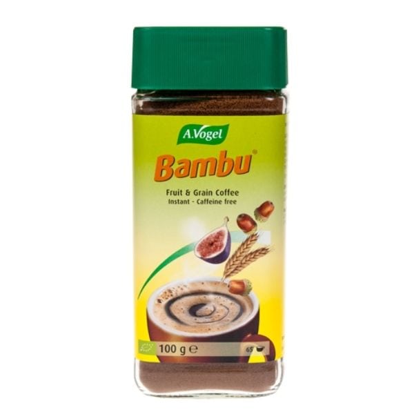A. Vogel Bambu Instant Fruit & Grain Coffee Herbal Instant Coffee without Caffeine from Organically Grown Fruits & Cereals 100gr