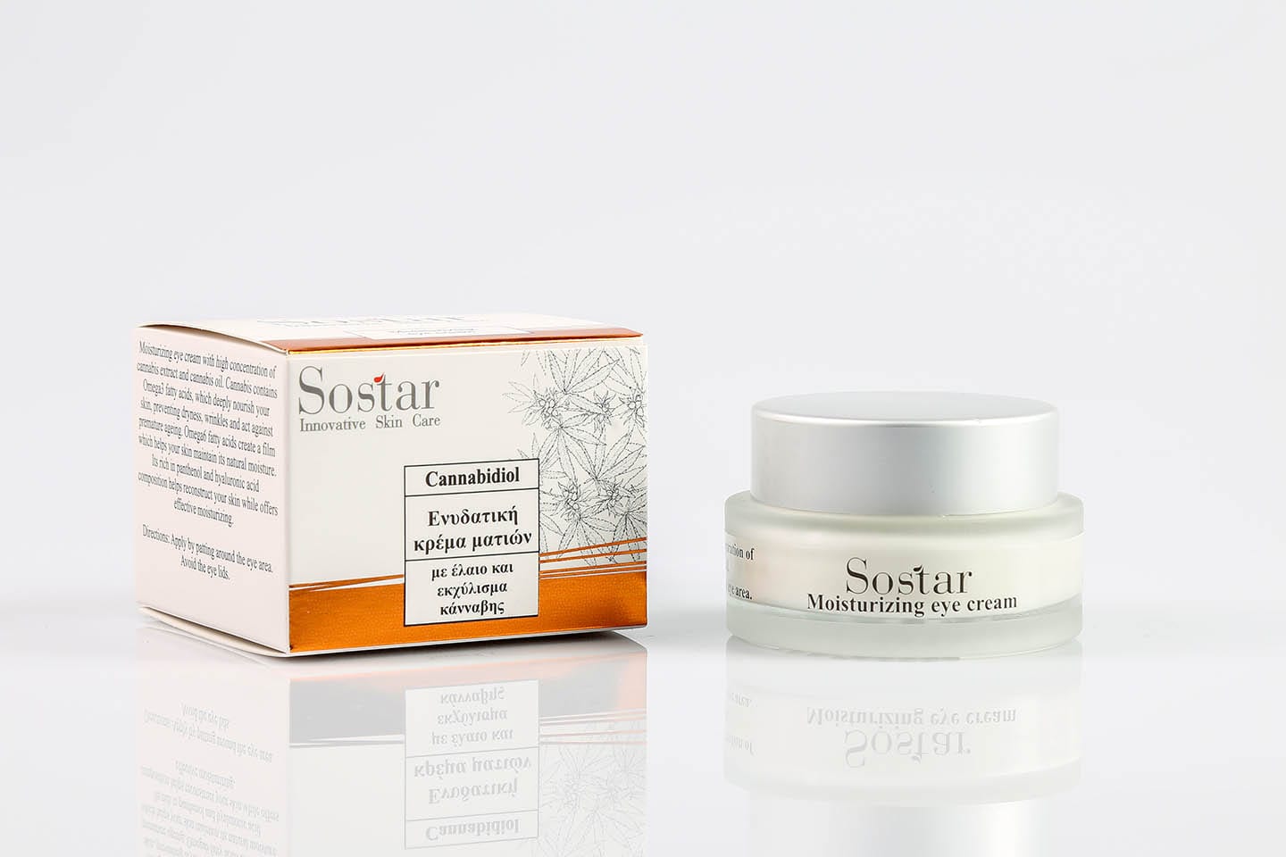Sostar Cannabidiol Moisturizing Eye Cream with Hemp oil & extract 30 ml