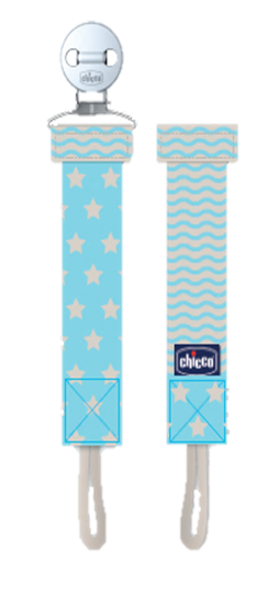 Chicco Pacifier Fashion Clip Light Blue 1 copë