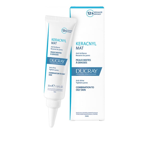 Ducray Keracnyl Mat Anti-Shine Face Cream for Combination to Oily Skin 30 ml
