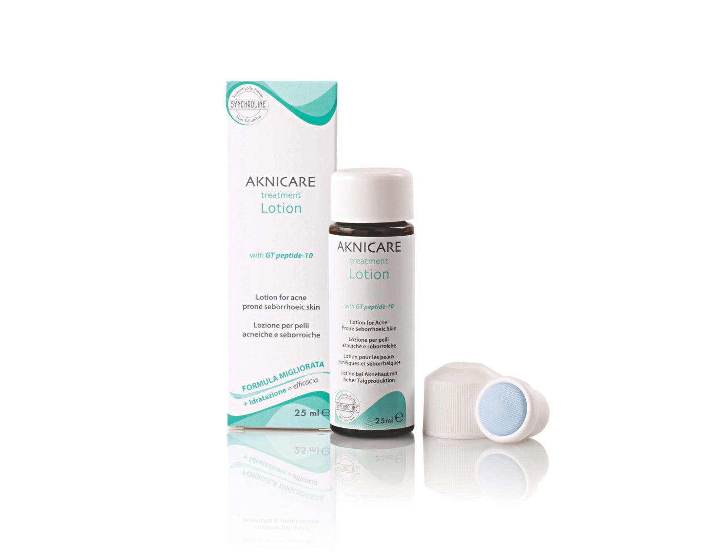 Synchroline Aknicare Treatment Lotion Alcoholic Solution for Acne-Prone Seborrhoeic Skin 25 ml