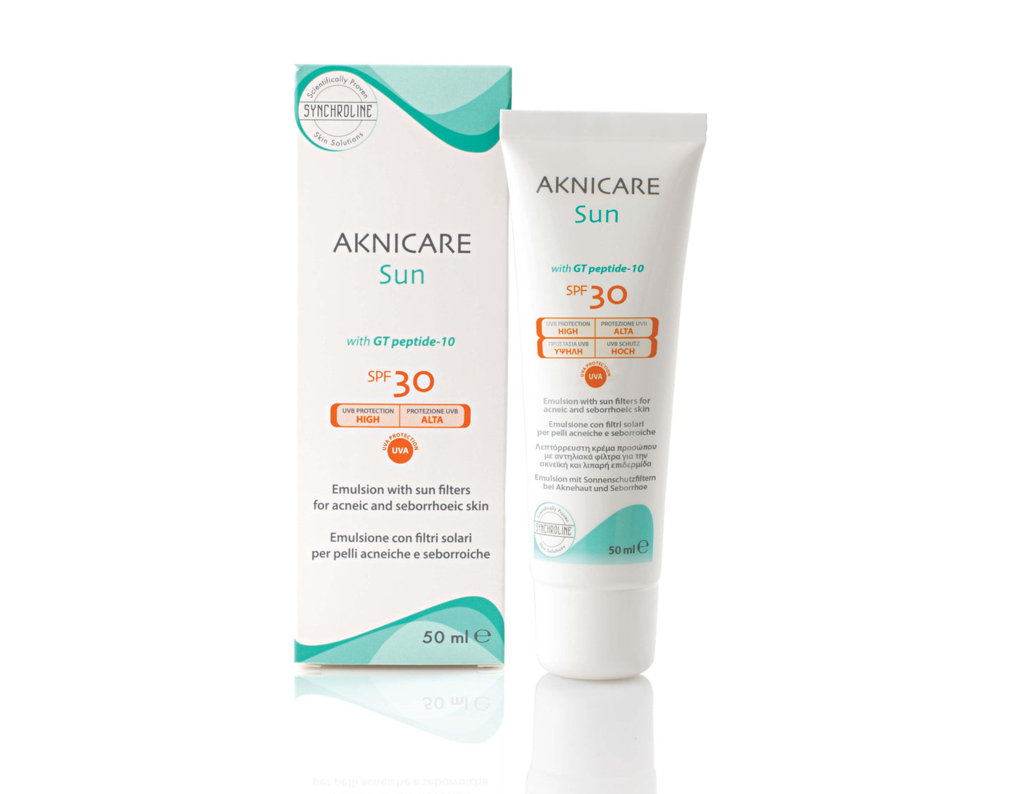 Synchroline Aknicare Sun Face Emulsion for Oily, Acne-Prone Skin SPF30 50 ml