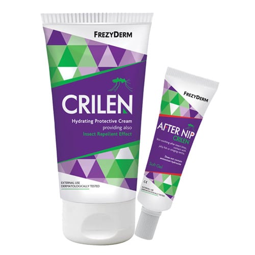 Frezyderm Crilen Insect Repellent Pack with Hydrating Protective Cream, 125ml & After Nip Gel, 30ml 1 set