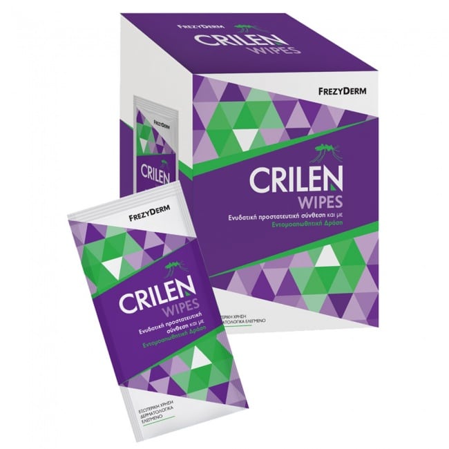 Frezyderm Crilen Moisturizing Insect Repellent Wipes 20 copë