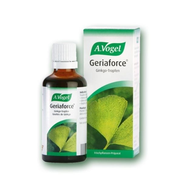 A. Vogel Ginkgoforce (Geriaforce) Herbal Memory Enhancer Tincture of Fresh Ginkgo Biloba 50 ml