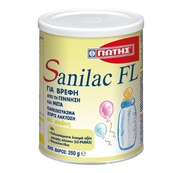 Jotis Sanilac FL Lactose-Free Baby Milk 0m+ 400gr