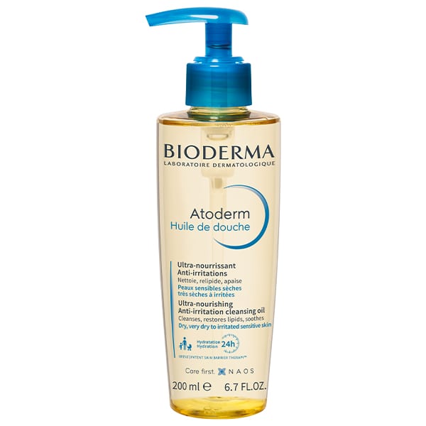 Bioderma Atoderm Huile de Douche Ultra-Nourishing Anti-Irritation Cleansing Oil for Dry to Irritated Sensitive Skin 200 ml