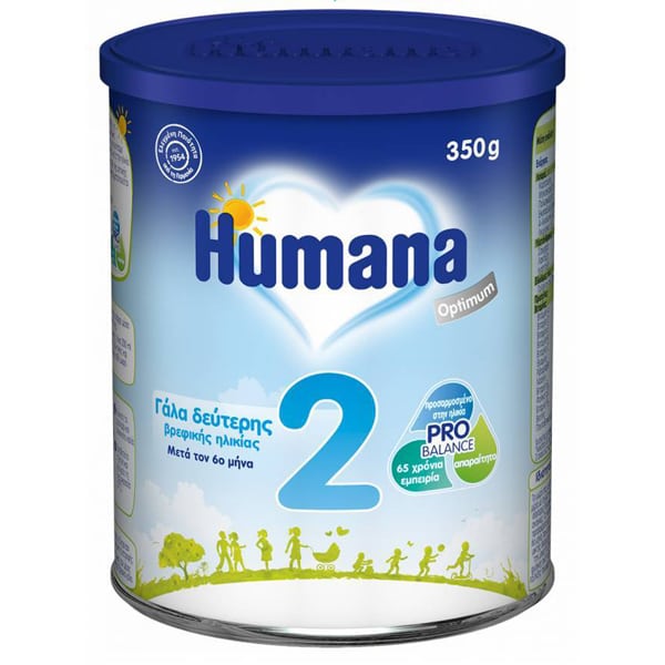 Humana Optimum 2 Second Age Infant Formula 6m+ 350gr
