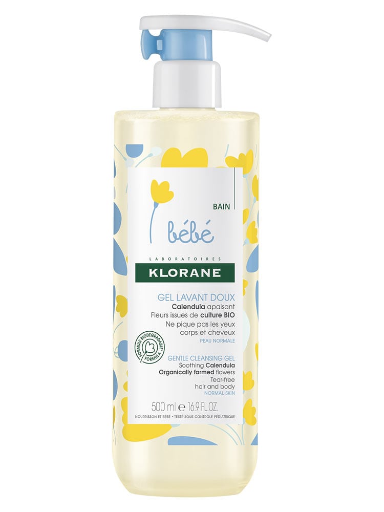 Klorane Bebe Gentle Cleansing Gel with Soothing Calendula 500 ml