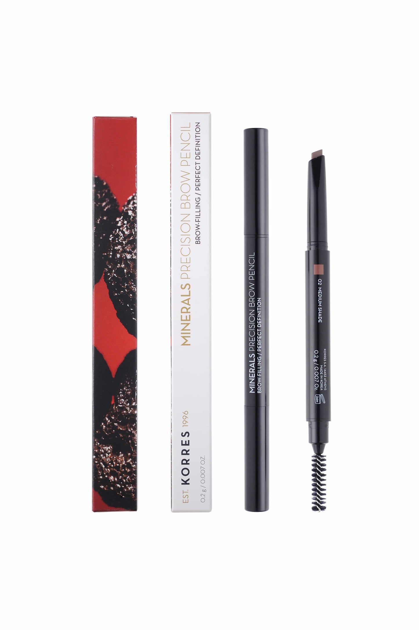 Korres Minerals Precision Brow Pencil 02 Medium Shade 0.2g