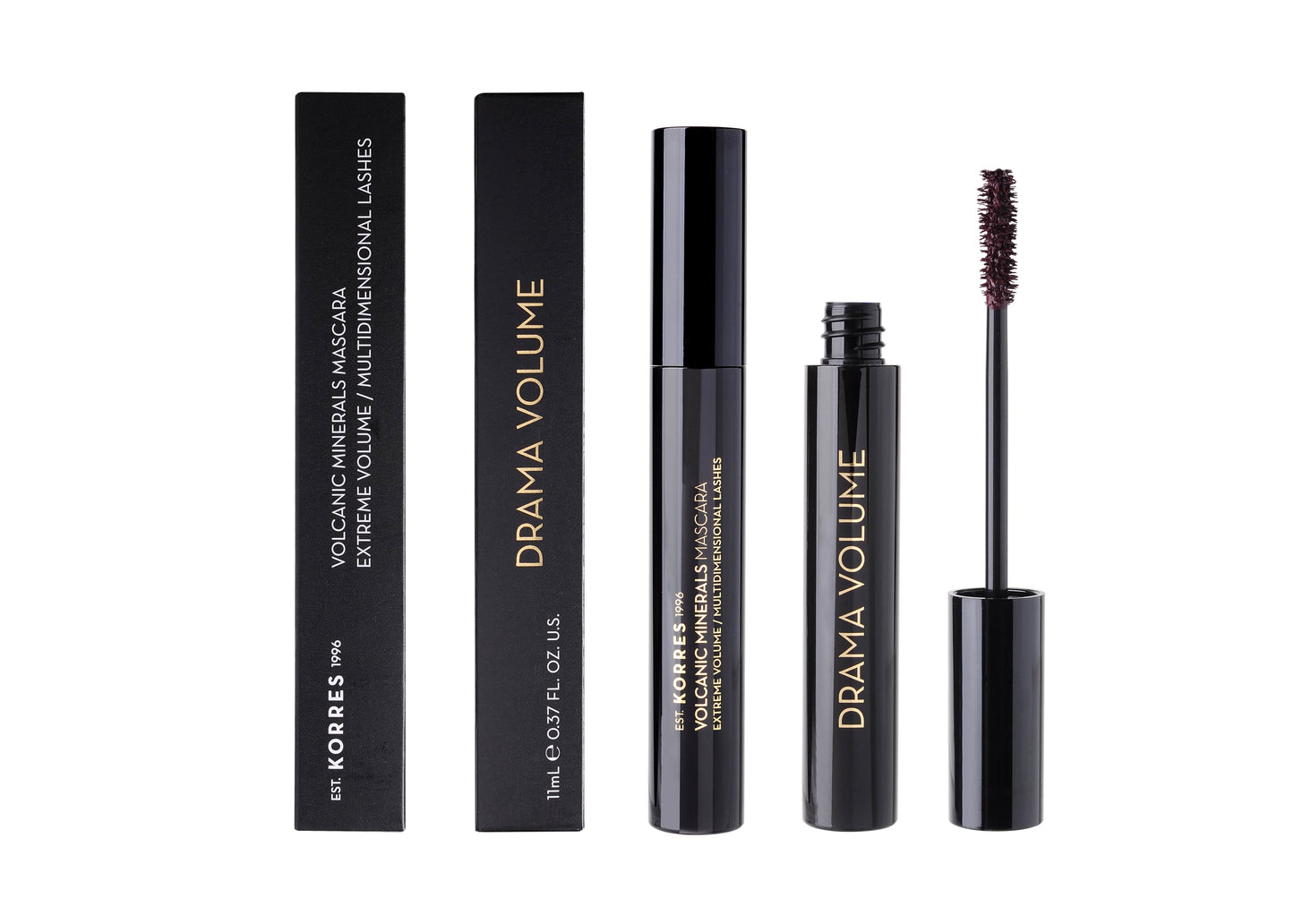 Korres Volcanic Minerals Drama Volume Mascara 02 Plum Brown 11 ml